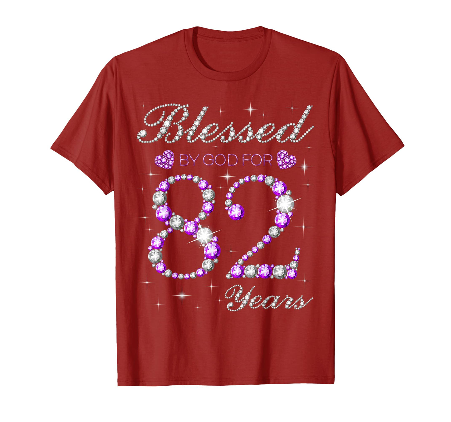Blessed By God For 82 Years Old 82nd Birthday Party B-day T-Shirt