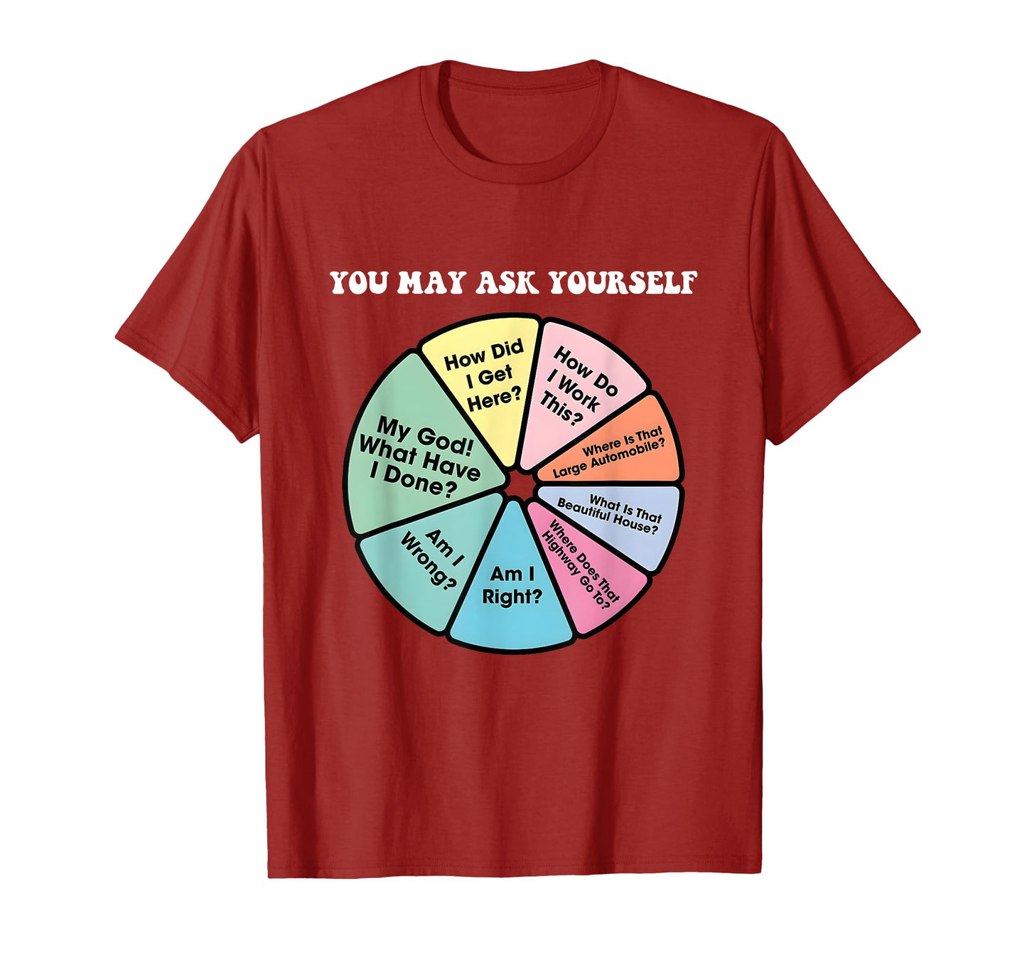 You May Ask Yourself:How Did I Get Here? How Do I Work This? T-Shirt