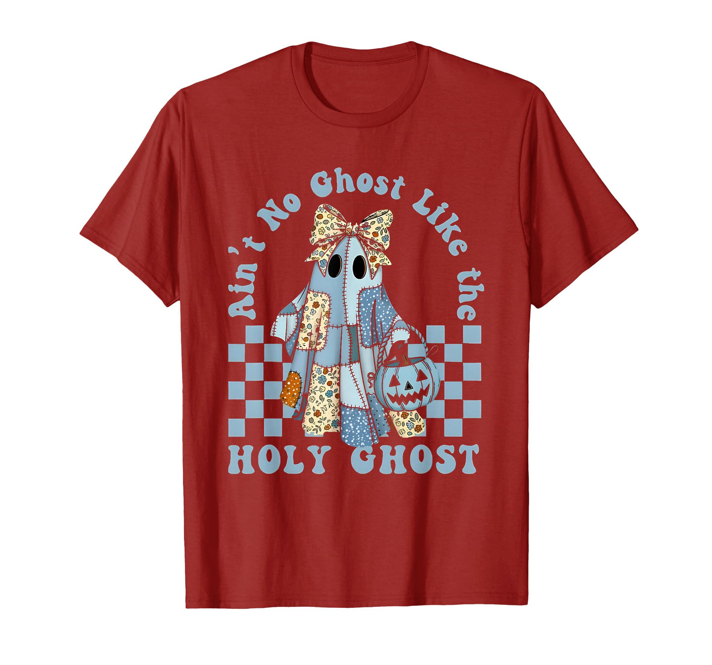Ain't no Ghost Like The holy Ghost Coquette Bow Halloween T-Shirt