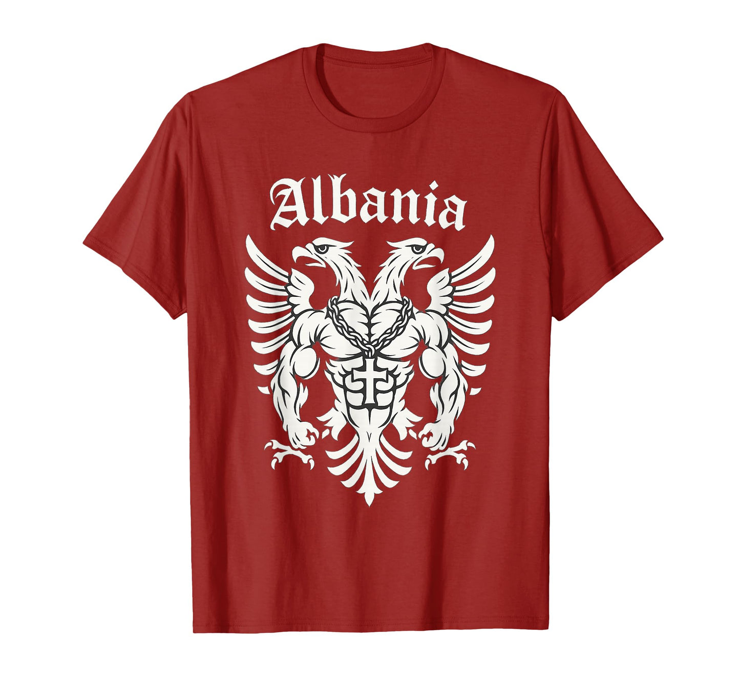 Christian Albanian Eagle with Cross - Albania T-Shirt