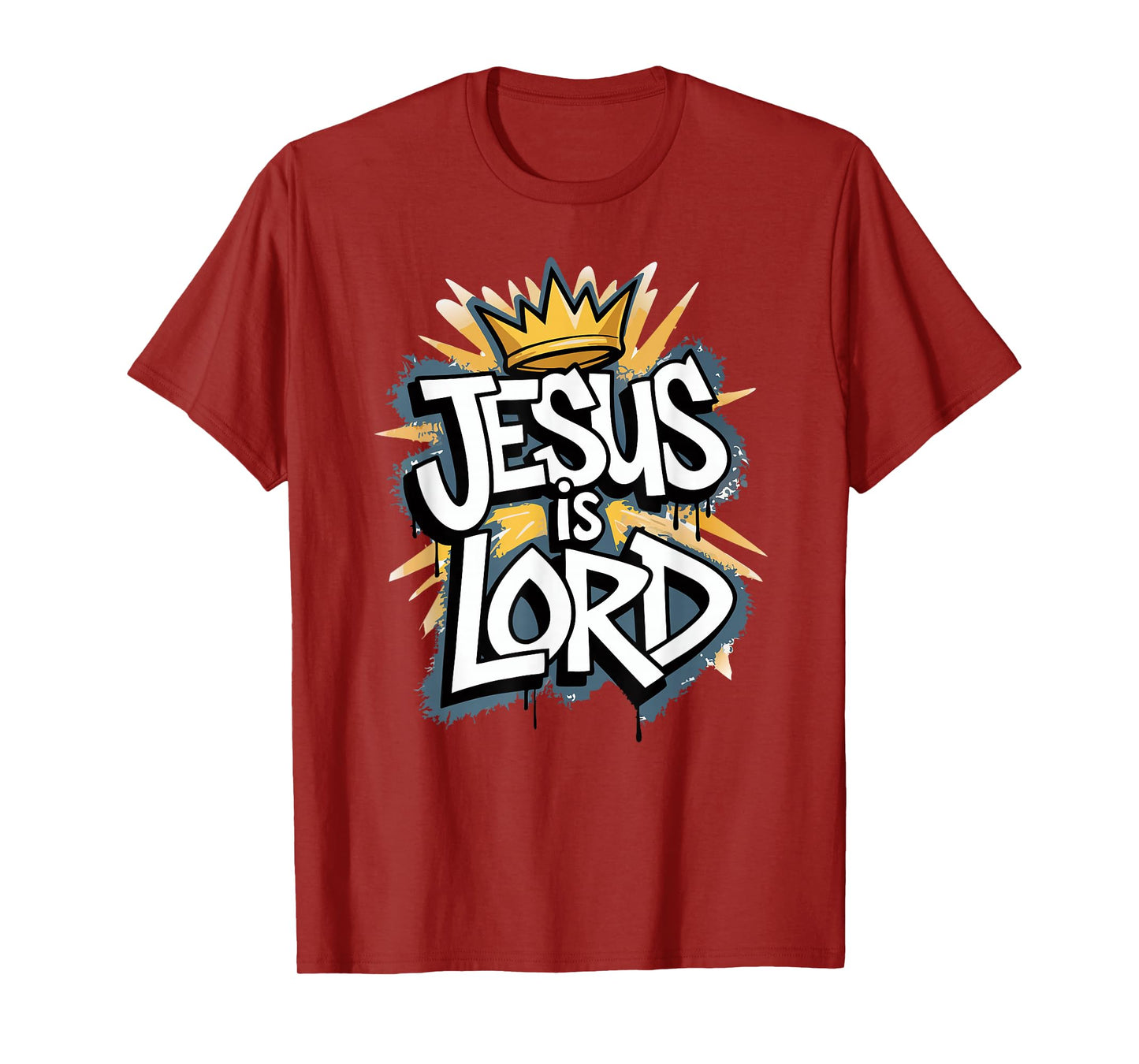 'Jesus Is Lord' Graffiti Graphic T-Shirt