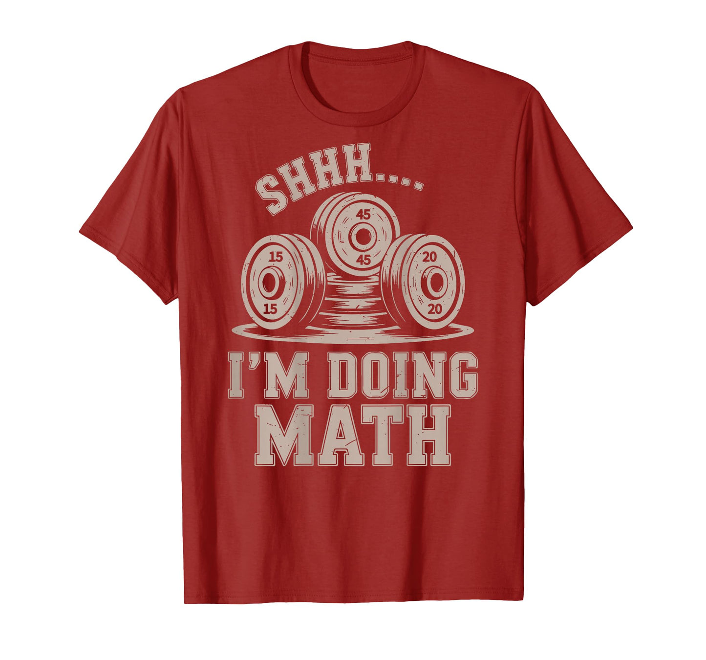 Shhh I'm Doing Math Funny Christian Gym Workout Jesus Women T-Shirt