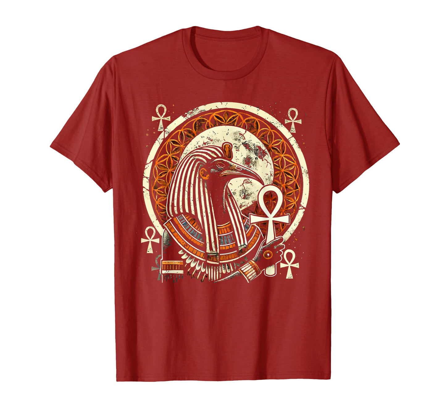 Thoth Egyptian God Egyptian Mythology Pyramid Ancient Egypt T-Shirt