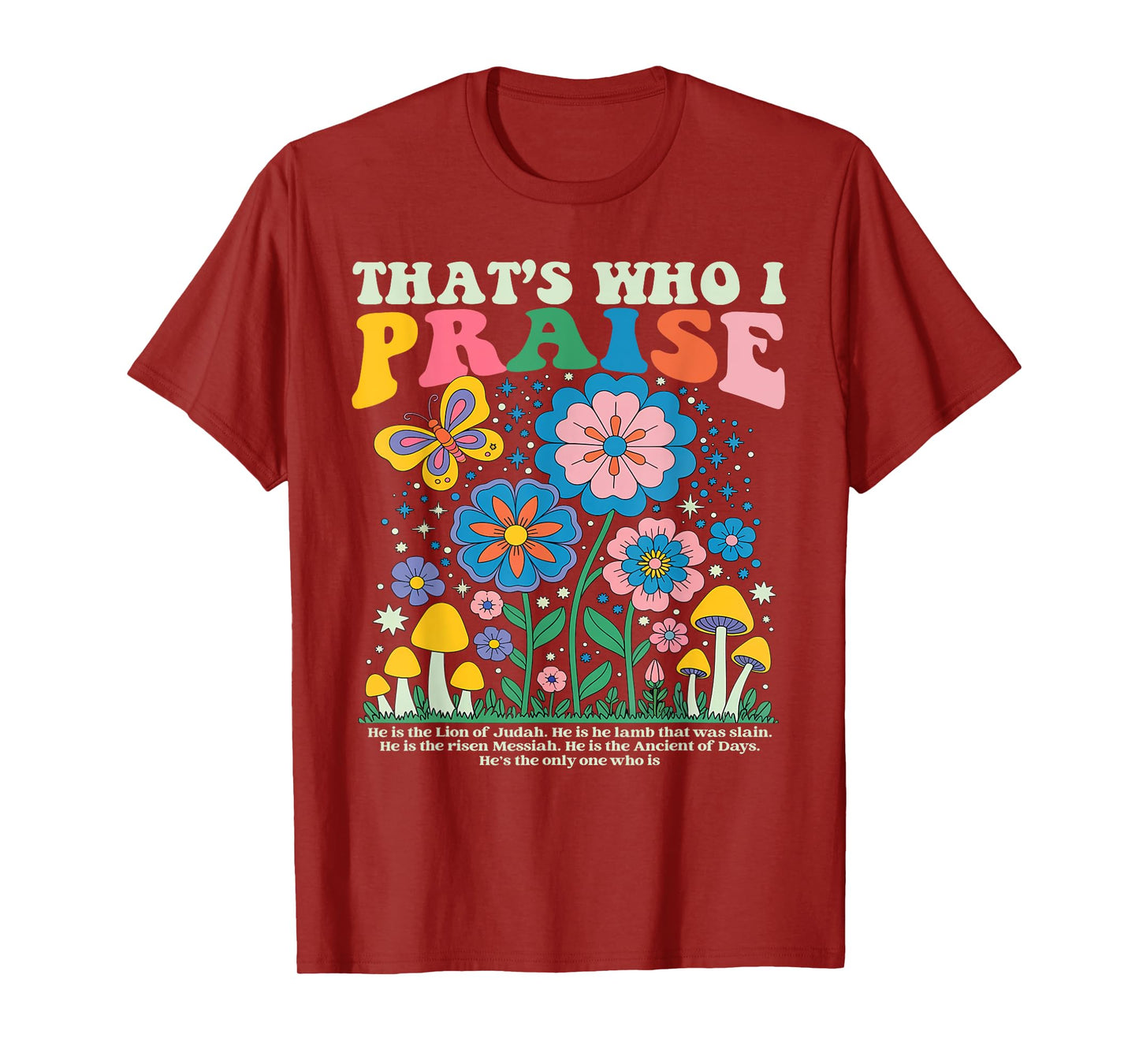 Brandon That's Who I Praise Jesus Christian Lake Merch T-Shirt