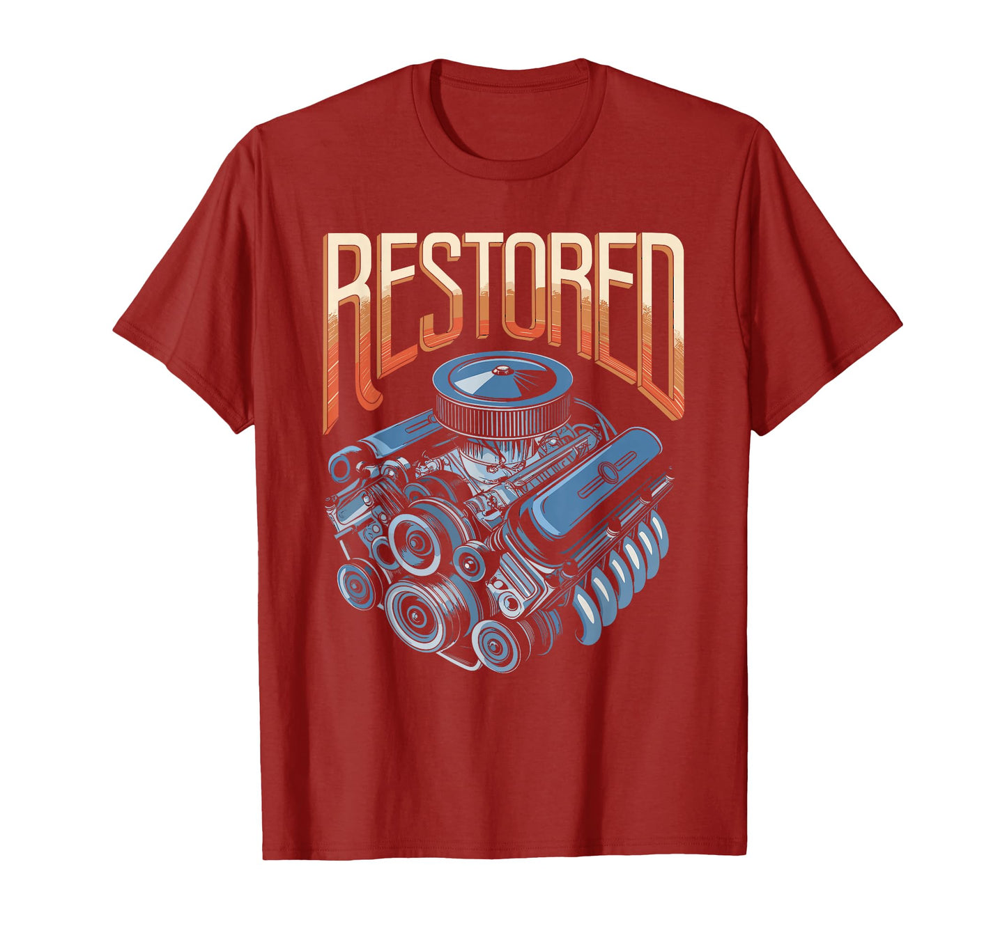 Restored Psalms 23:3 Faith Engine Art T-Shirt