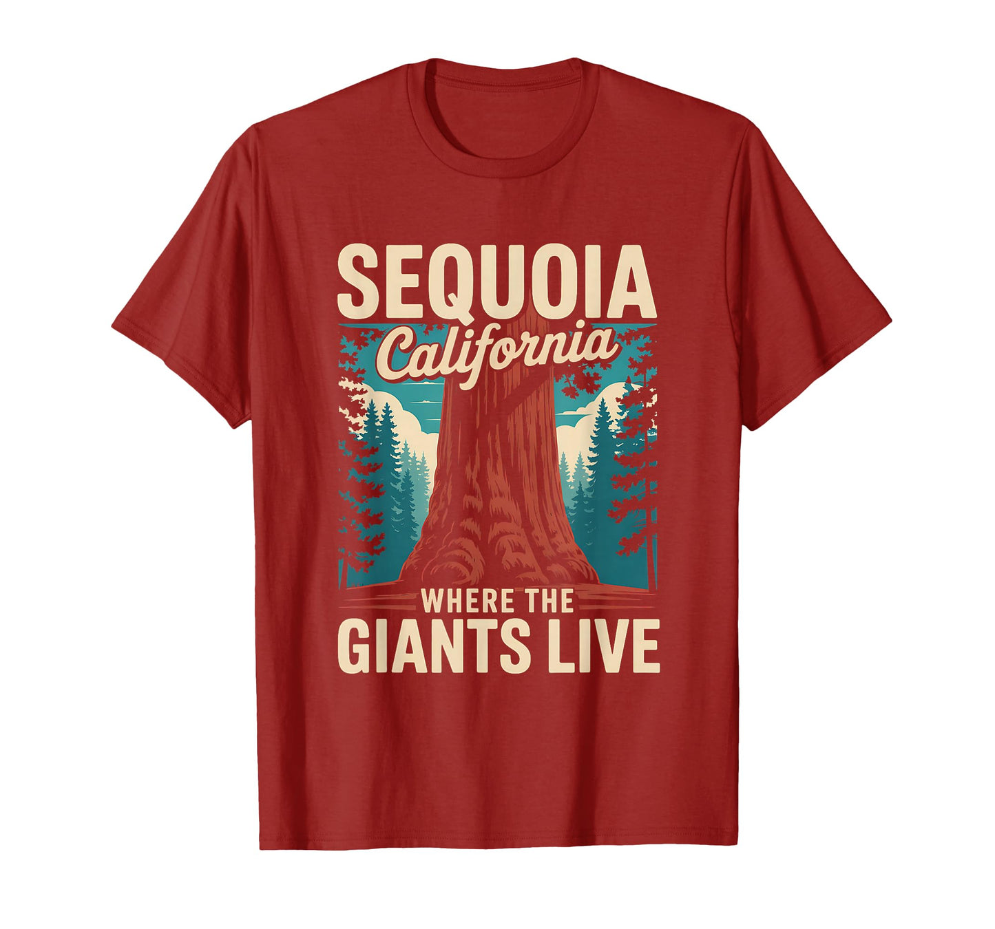 Sequoia National Park California Giant Tree Outdoors T-Shirt