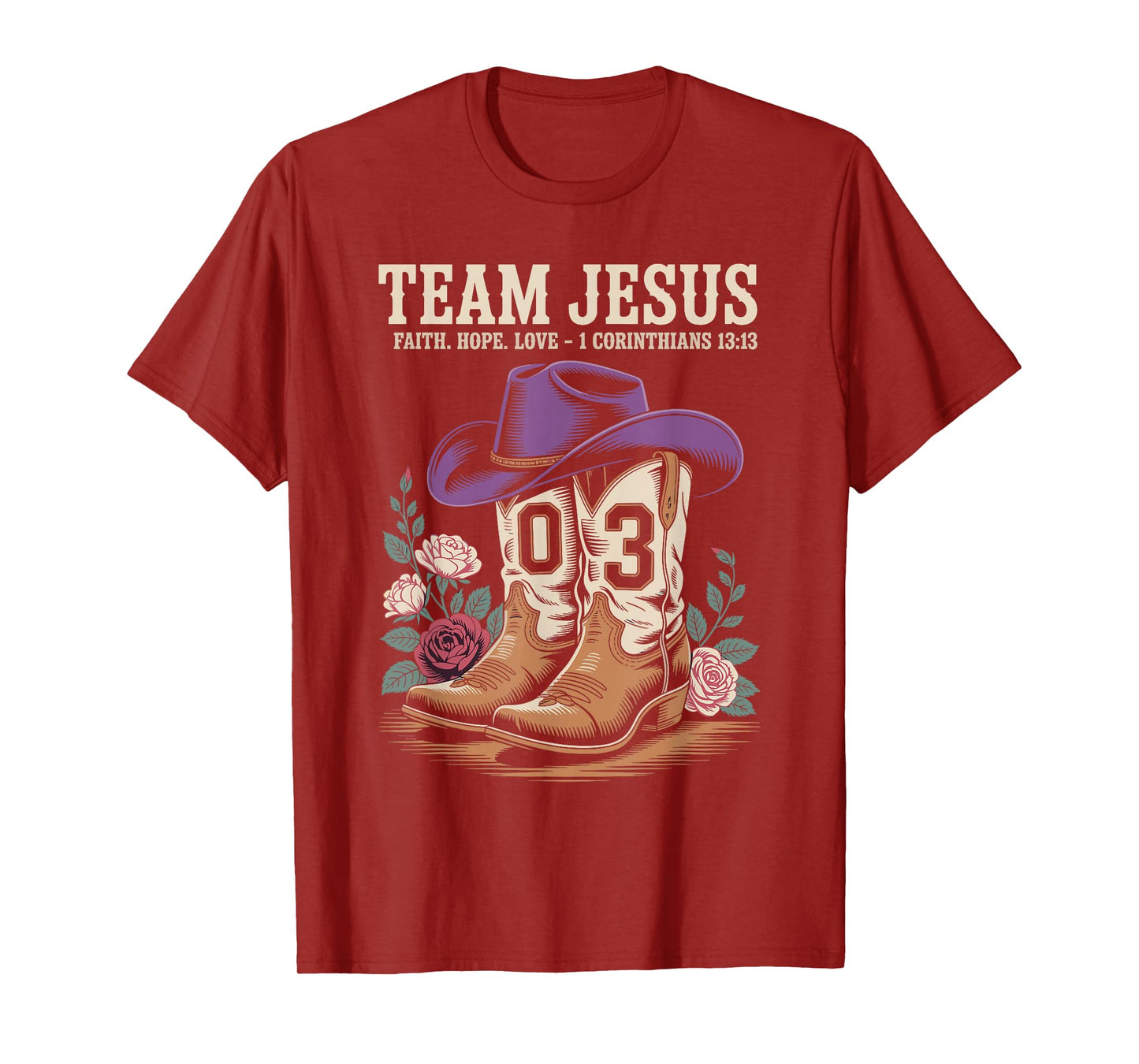 Christian - Team Jesus 03 Faith Hope Love T-Shirt