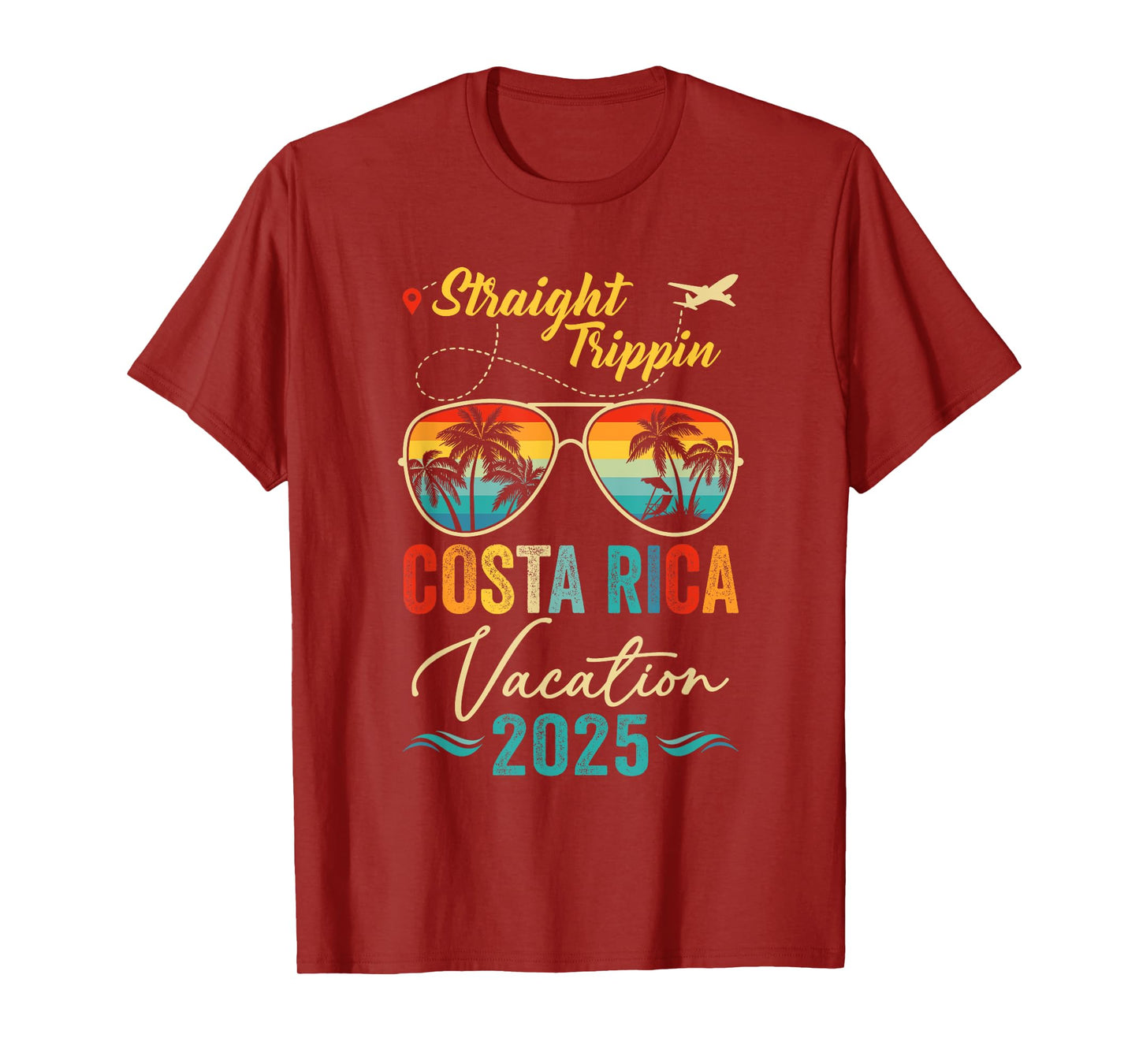 Straight Trippin Costa Rica 2025 Family Summer Vacation T-Shirt