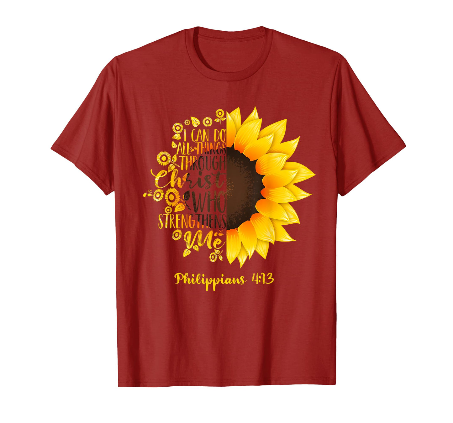 Cute Christian Sunflower Gift | Best Religious Women Moms T-Shirt