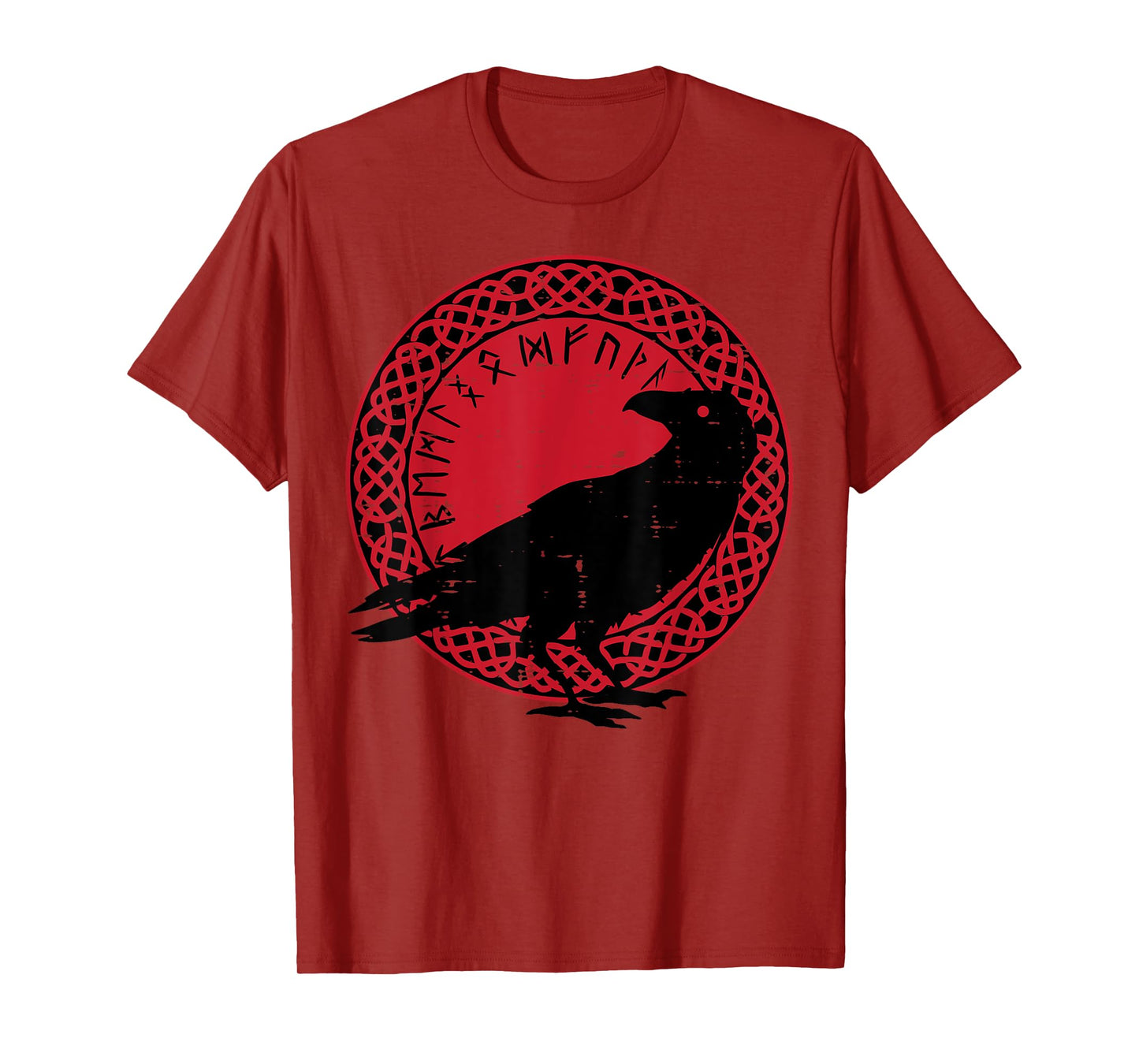 Viking Raven Celtic Circle Norse Mythology Men Women Kids T-Shirt