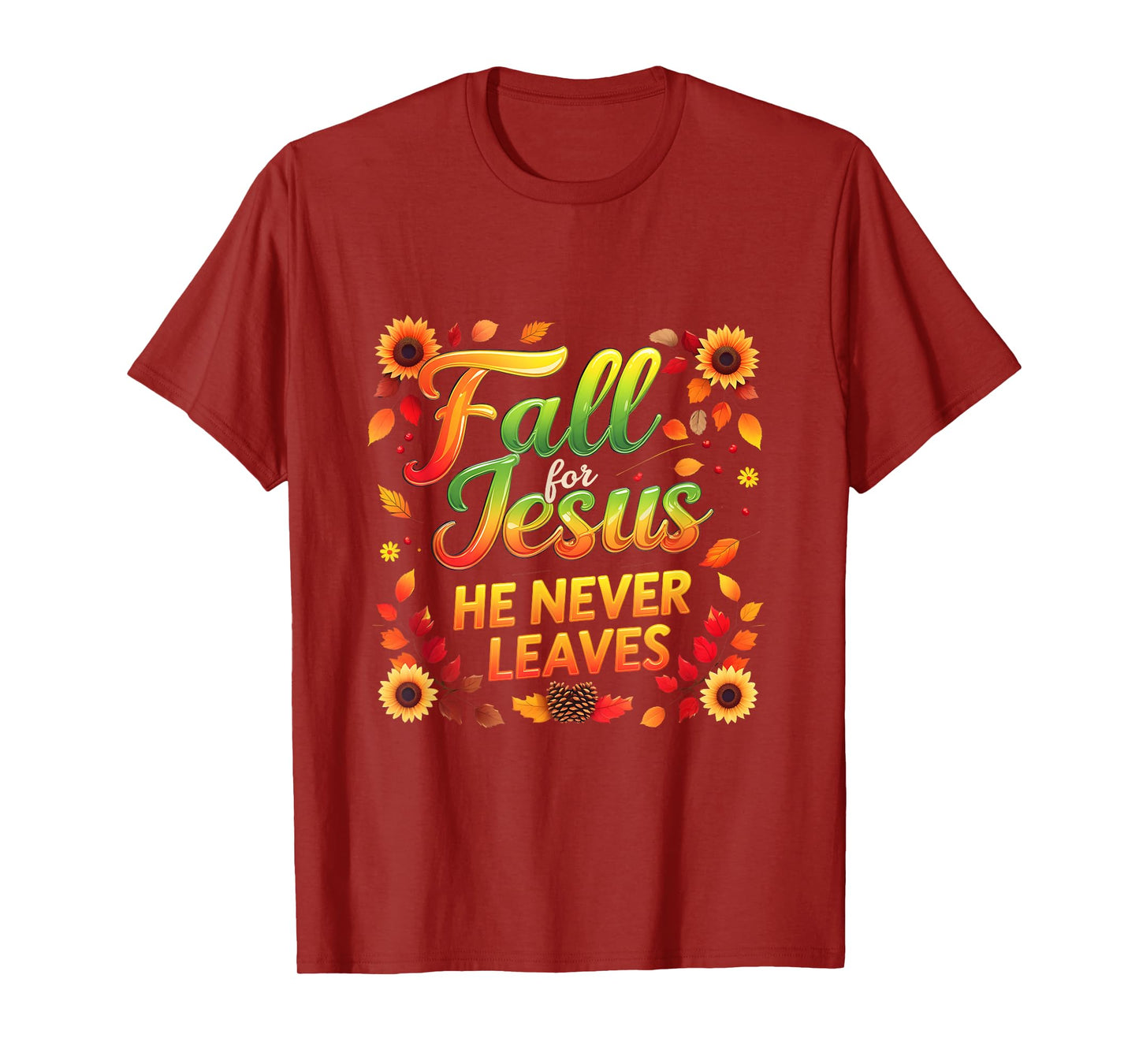 Fall Christian Thanksgiving Autumn Jesus My Favourite Season T-Shirt