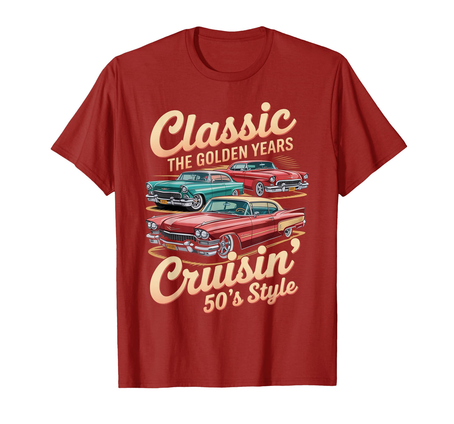 Vintage 50s Car Tee Classic Muscle Car Gifts for Men & Women T-Shirt