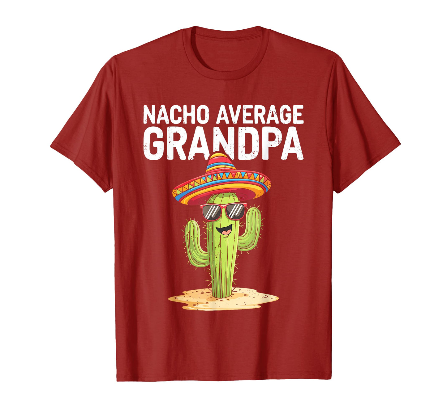 Nacho Average Grandpa Shirt Funny Grandpa Men Cinco De Mayo T-Shirt