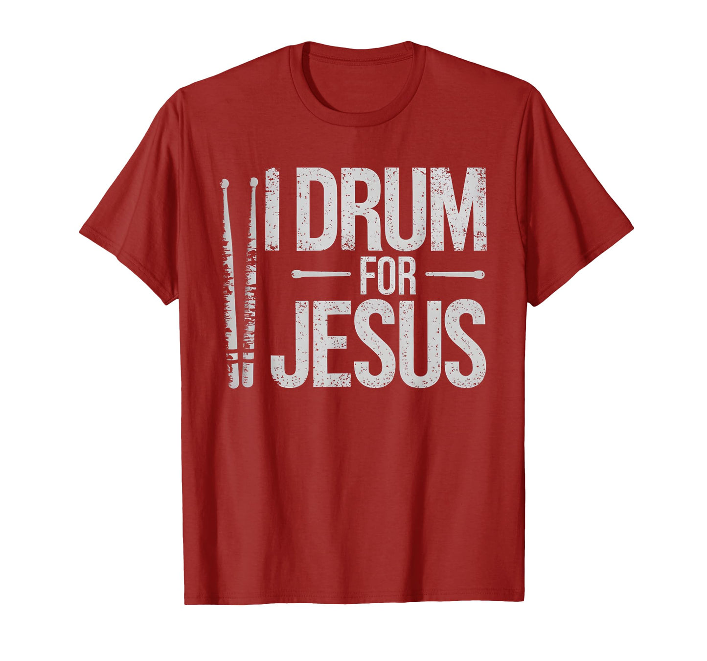 I Drum For Jesus Christian Church Drummer Drumming Drums T-Shirt