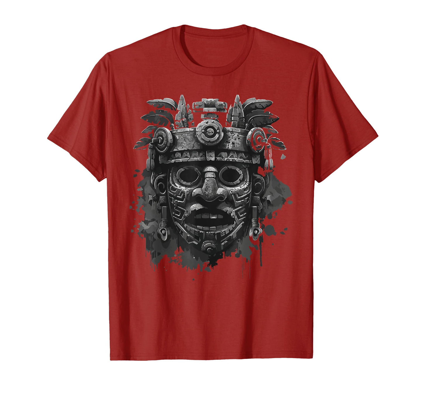 Aztec God Aztec Culture Mayan Indigenous Tlaloc Statue T-Shirt