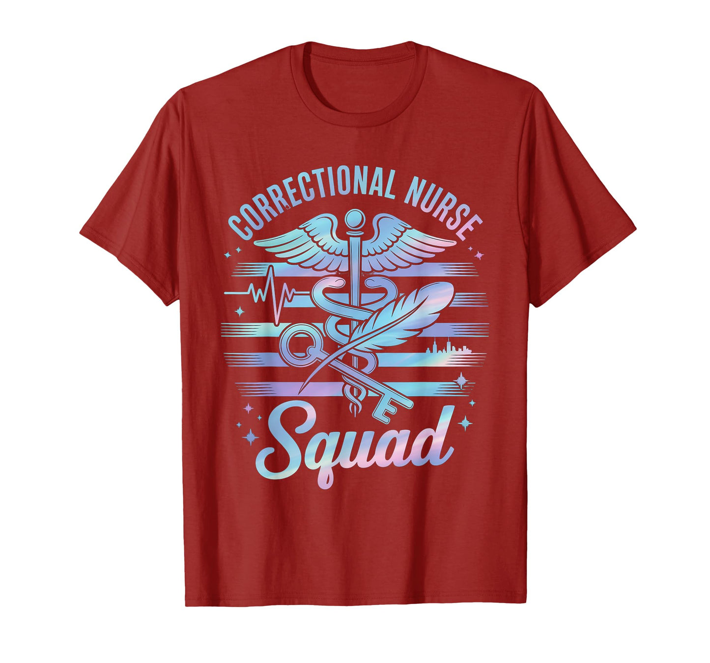 Correctional Nurse American Flag Corrections Nursing Squad T-Shirt