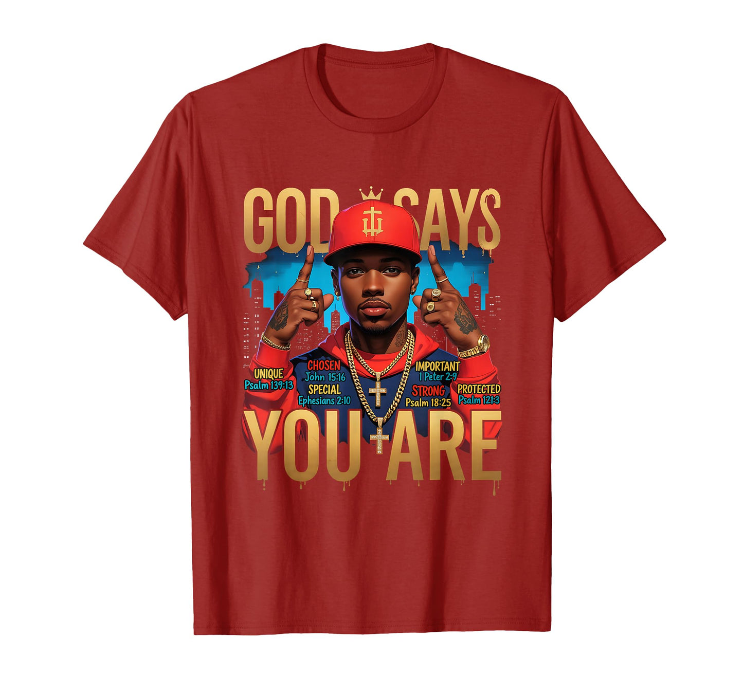 God Says Black Man African American You are Juneteenth T-Shirt