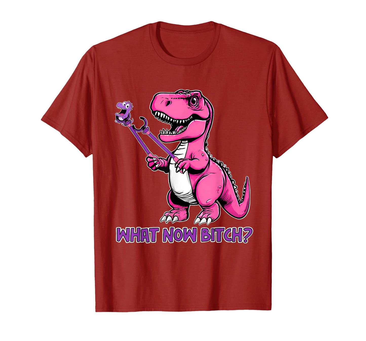 T-Rex Dinosaur What Now Bi.tch Funny Tyrannosaurus Rex T T-Shirt