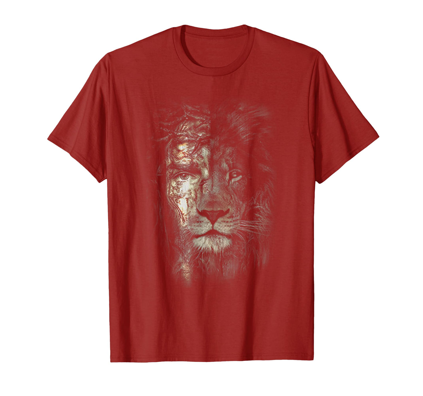 Jesus Lion Christian Cross Religion Lover T-Shirt