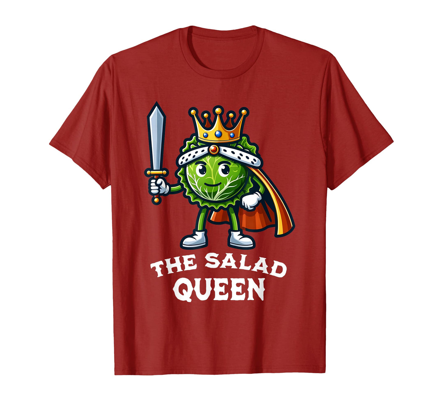 The Salad Queen Funny Salad Lover Lettuce Healthy Eating T-Shirt