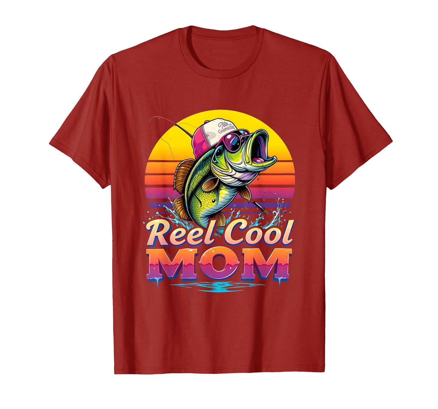 Funny Fishing Reel Cool Mom Quotes Mom Women T-Shirt