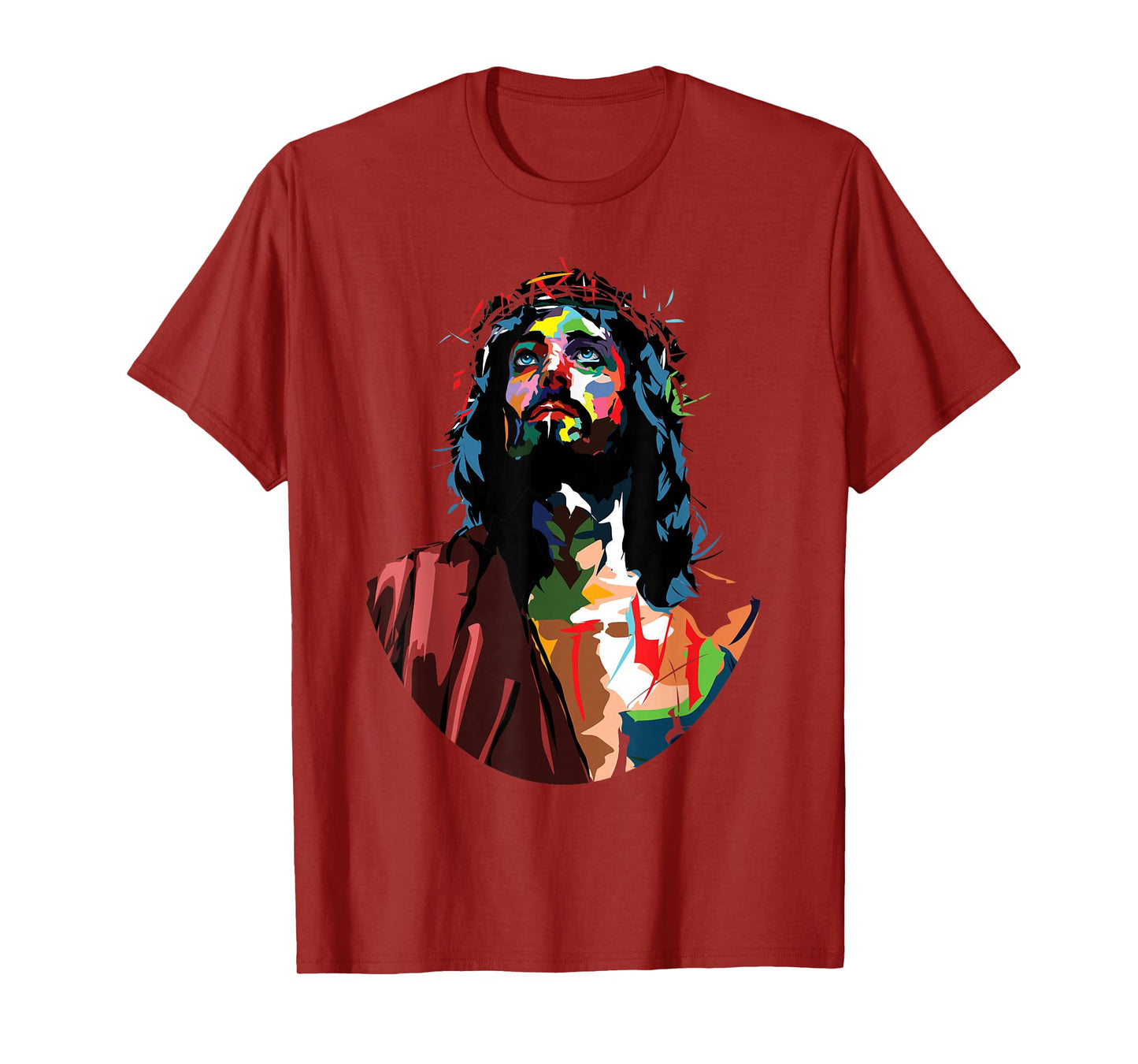 Vintage God King Jesus Christ Sweet Face Image T-Shirt