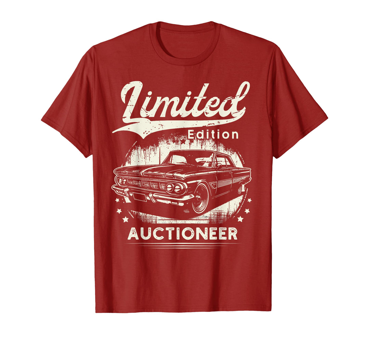 Auctioneer Job classic car Birthday Worker Professional T-Shirt