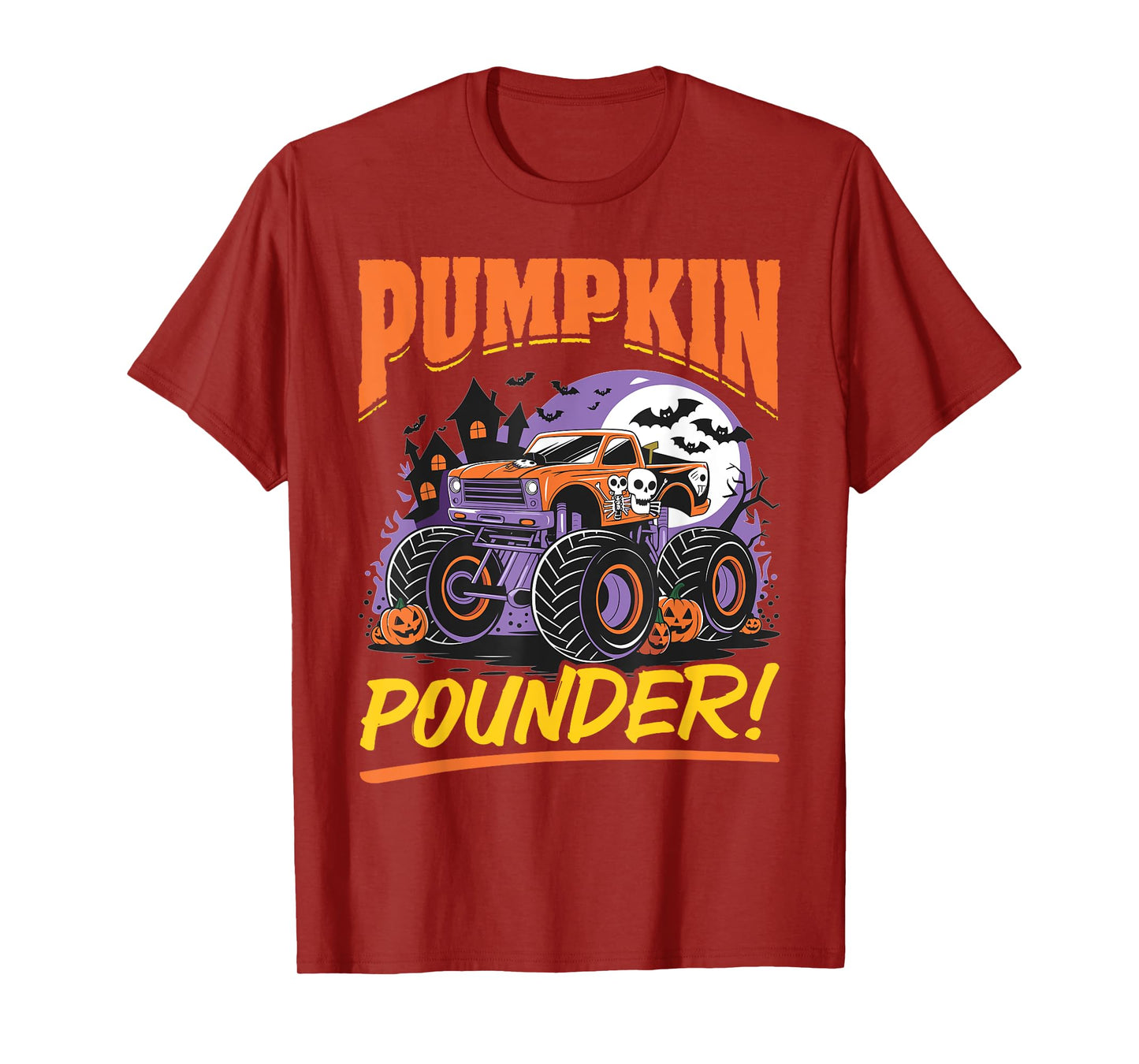 Monster Truck Halloween Pumpkin Pounder! T-Shirt