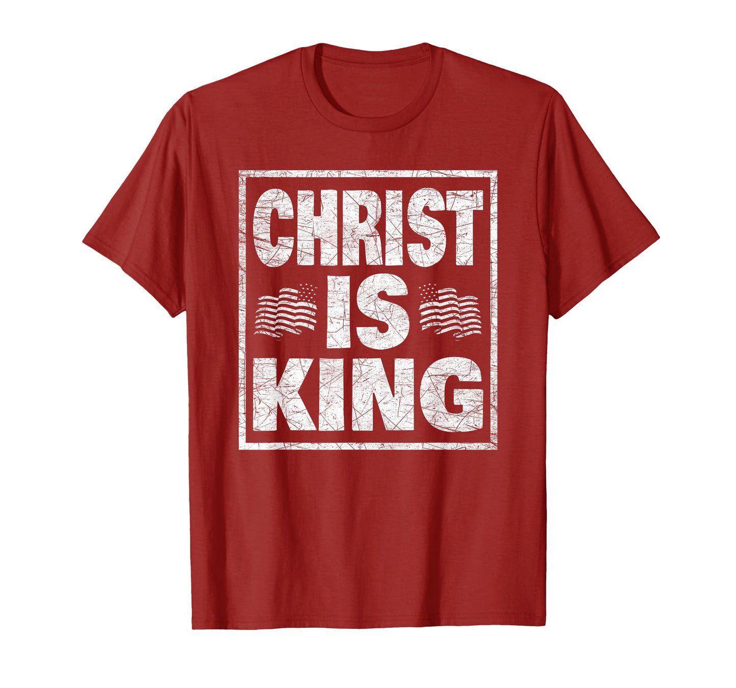 Christ Is King Bold Faith Design T-Shirt