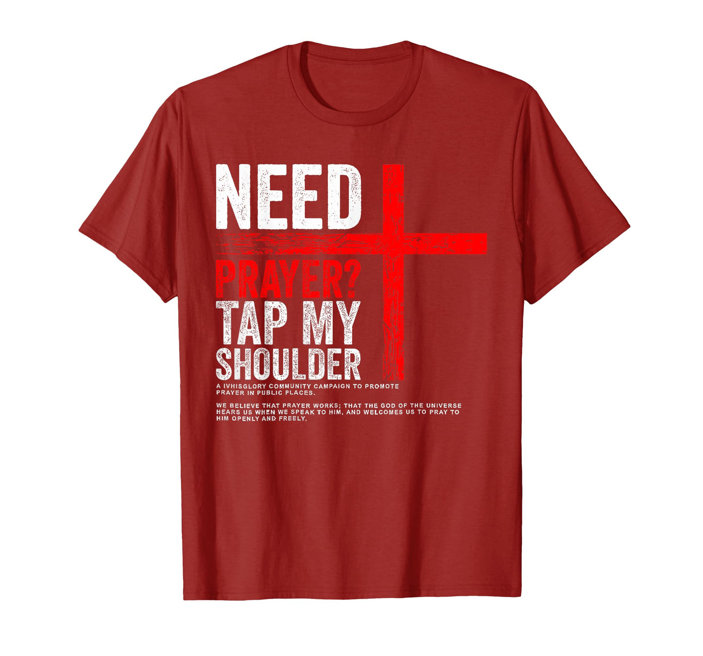 Funny Need Prayer Tap My Shoulder T-Shirt