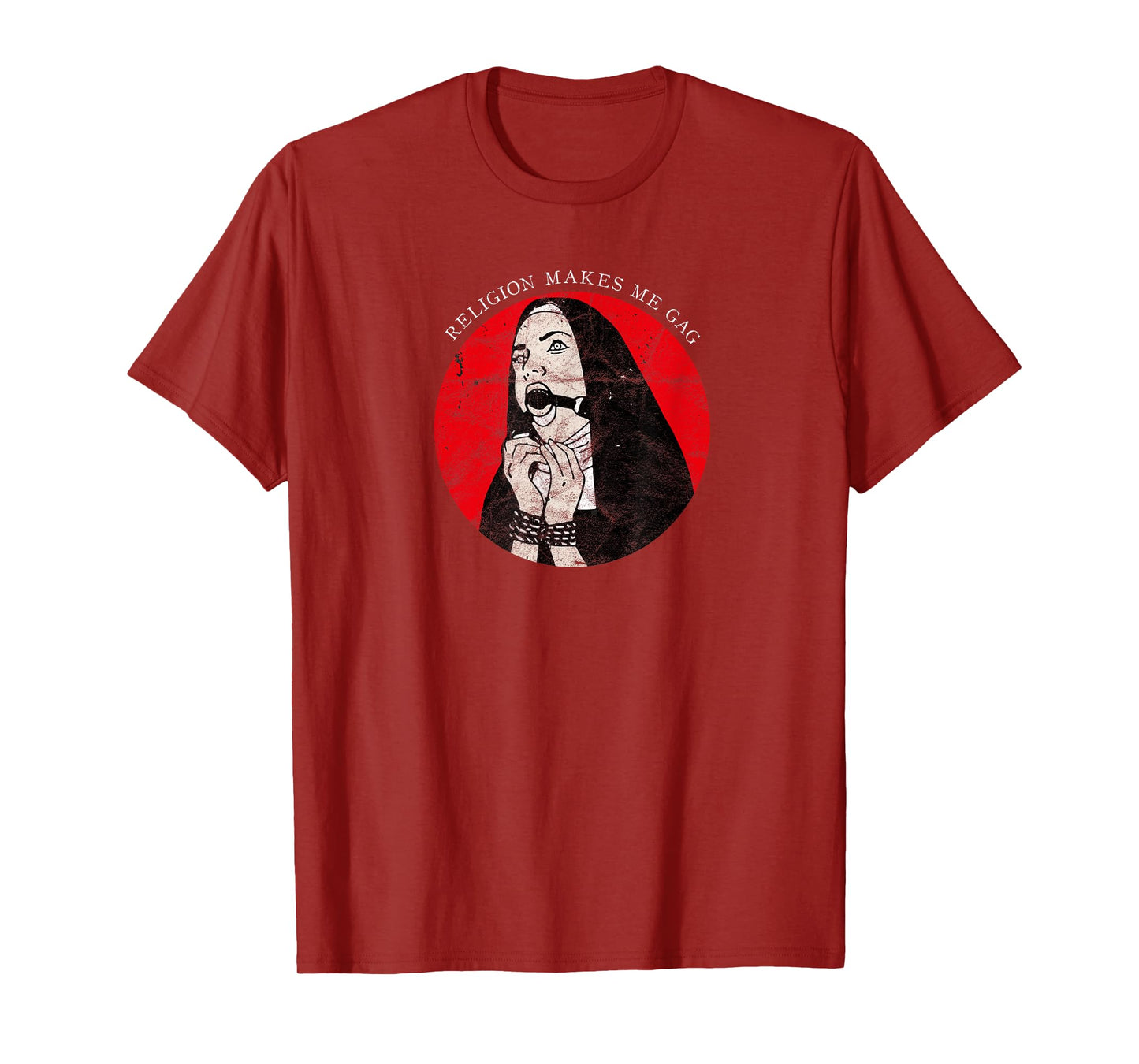 Occult Gothic Grunge Antichrist Nun Satan Devil Black Witch T-Shirt