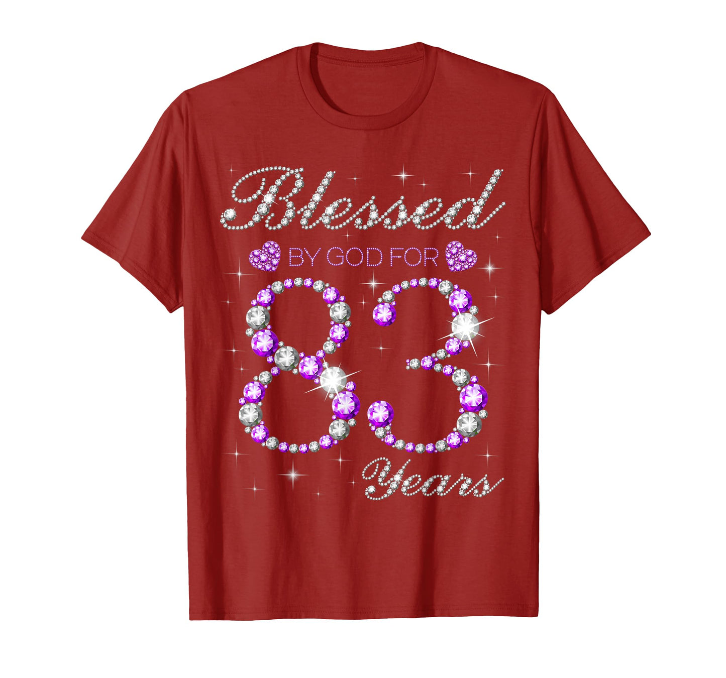 Blessed By God For 83 Years Old 83rd Birthday Party B-day T-Shirt