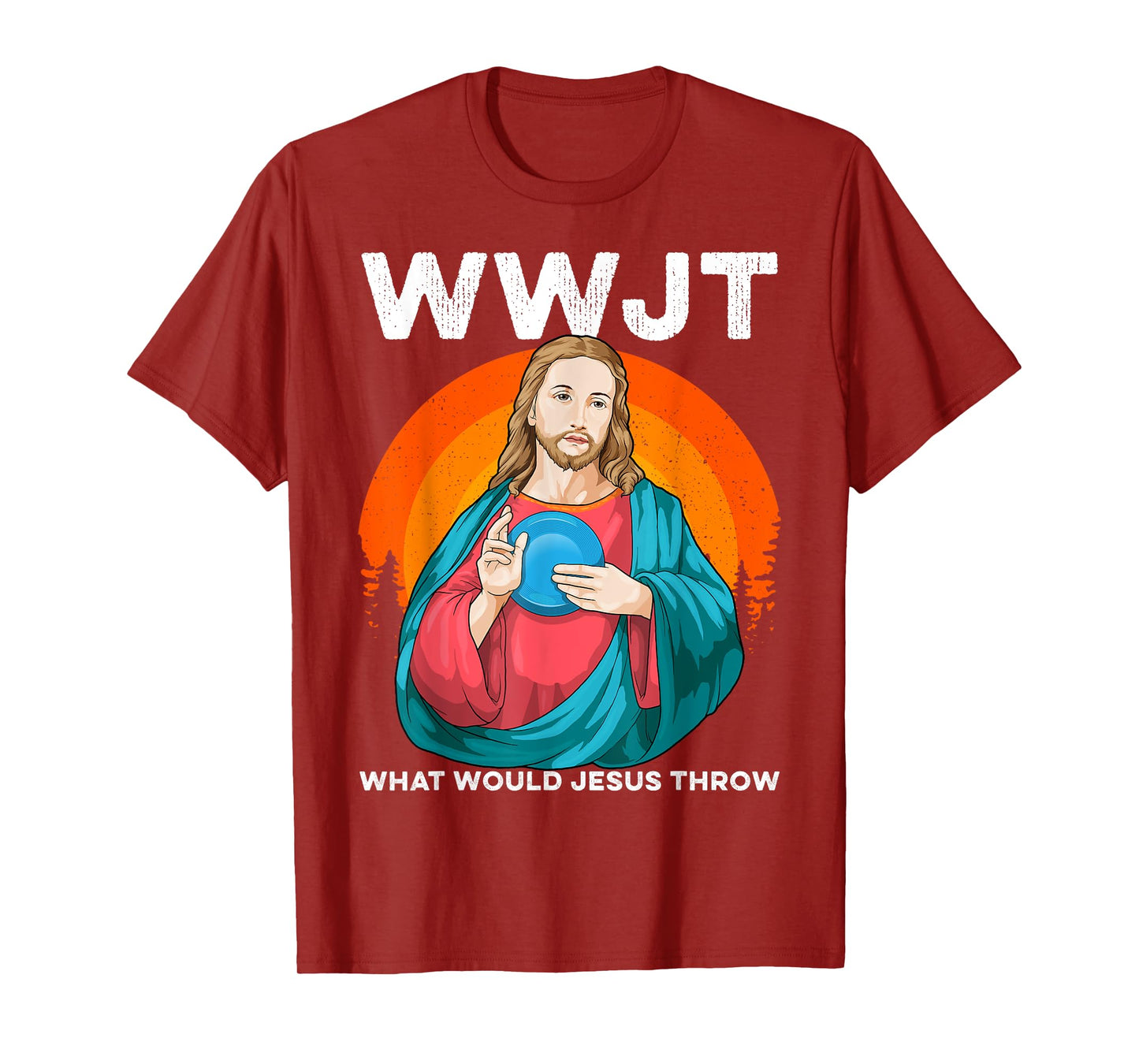 What Would Jesus Throw Disc Golf Jesus Humerus Golfer T-Shirt