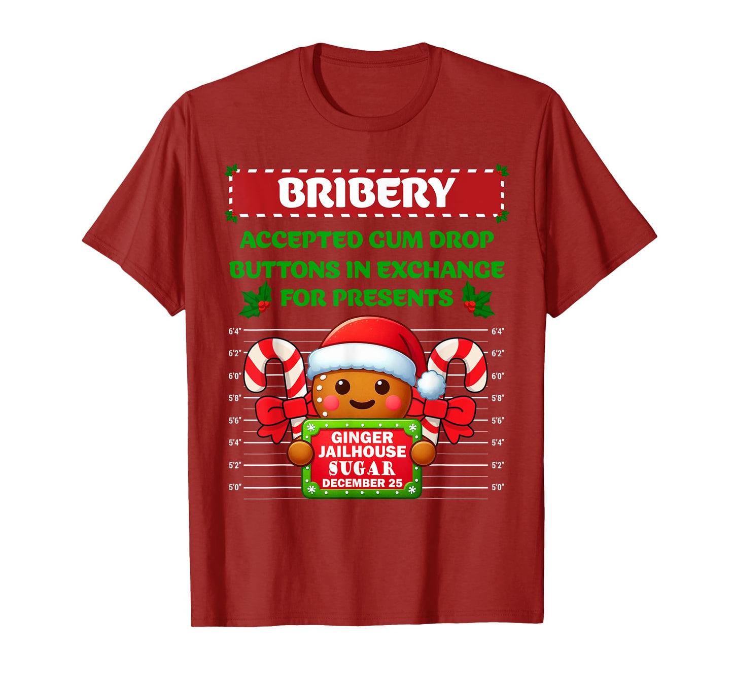 Funny Gingerbread Inmate Christmas Matching Family Group Set T-Shirt