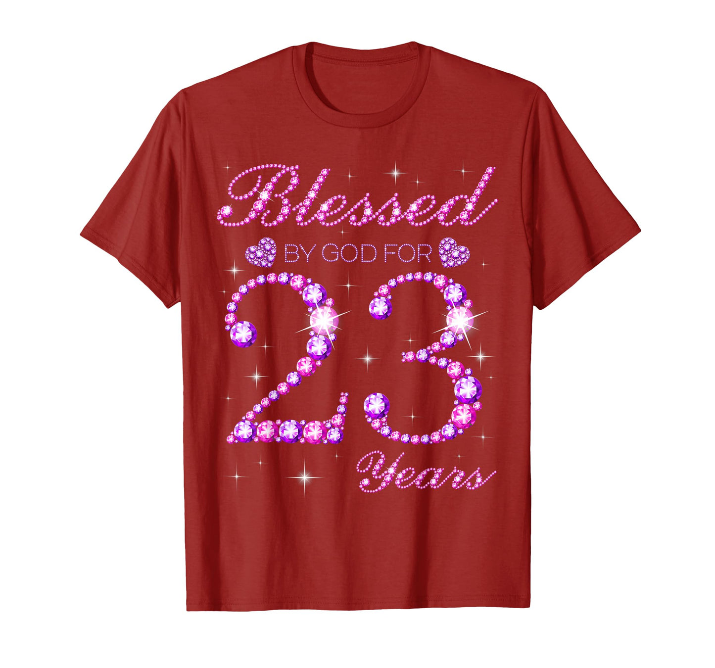 Blessed by God for 23 Years Old 23rd Birthday Party T-Shirt