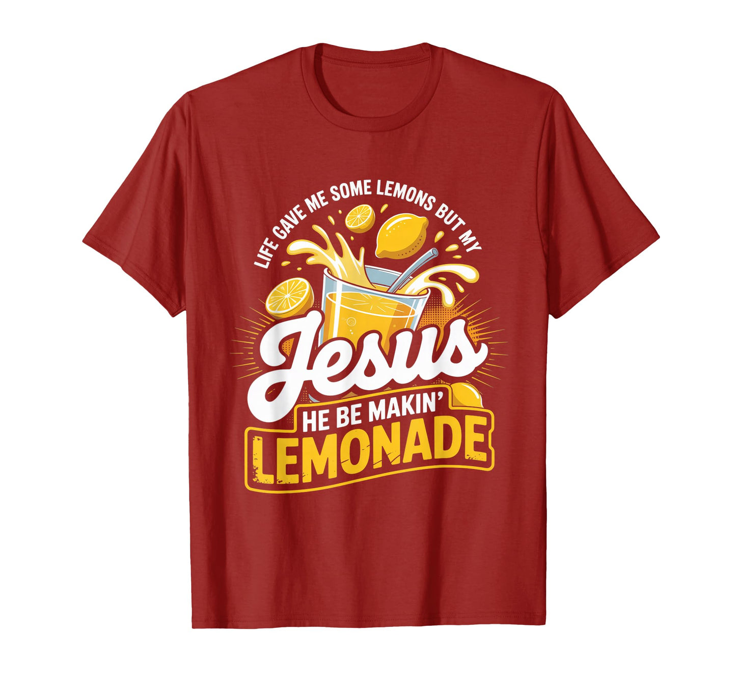 Life Gave Me Lemons Jesus Lemonade Funny Christian Humor T-Shirt