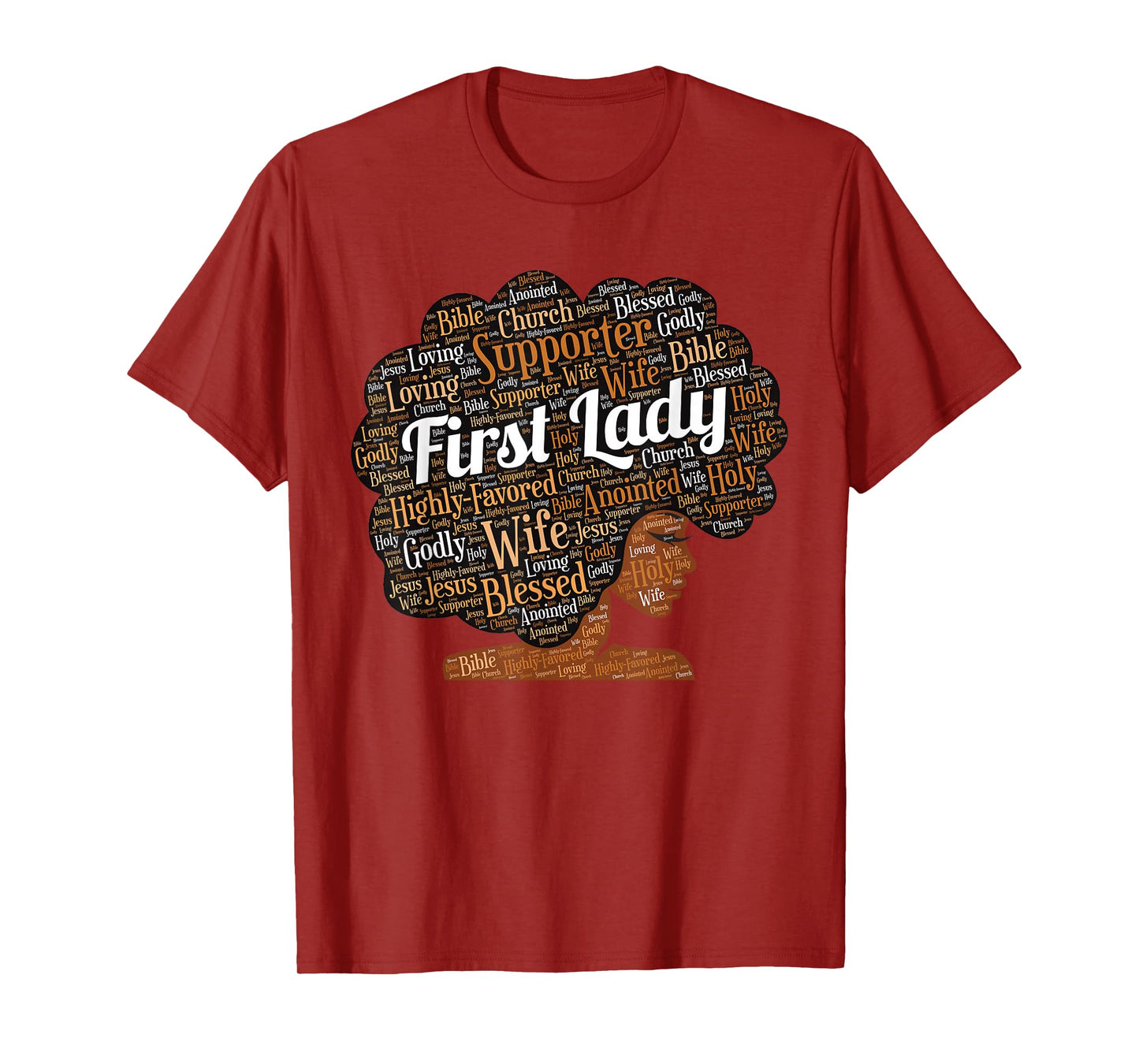 First Lady | Pastor's Wife Black Woman Afro T-Shirt