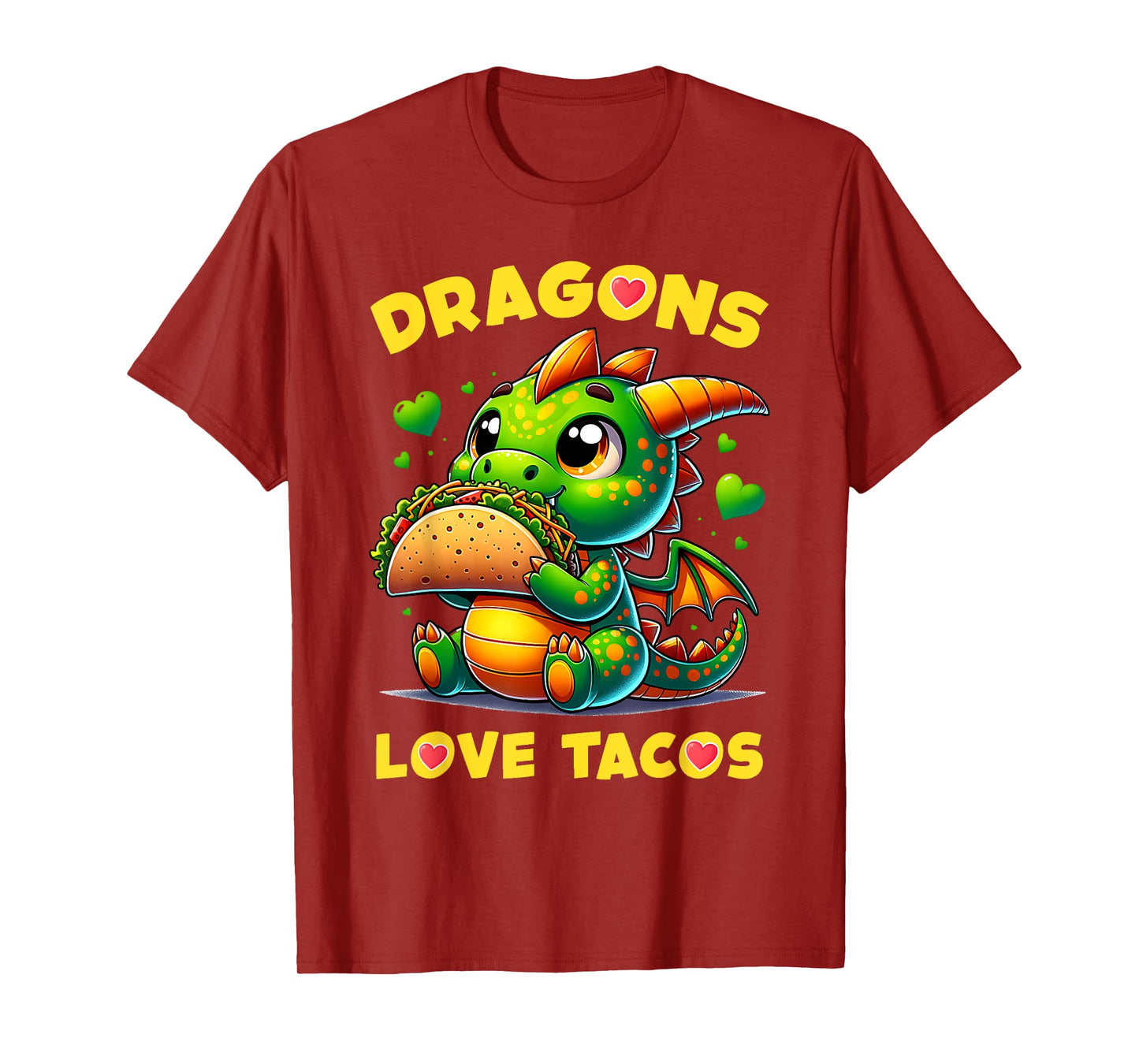 Dragons Love Tacos Cute Cinco De Mayo Mexican Food Kids Boys T-Shirt