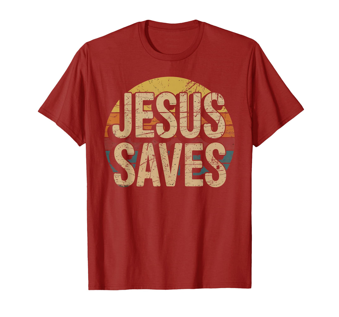 Jesus Saves Cross Christian Religious Faith Mens T-Shirt