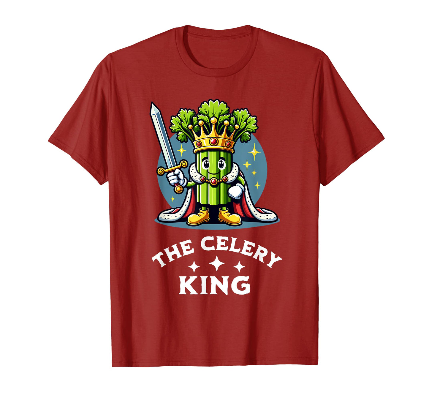The Celery King Funny Vegan Vegetable Veggie Lover Quote T-Shirt