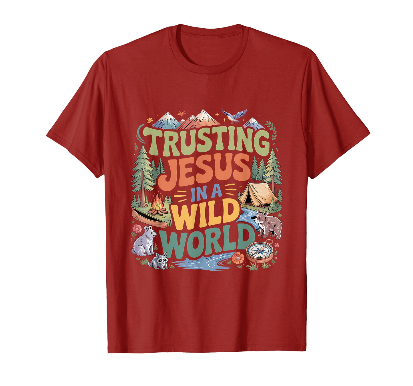 Christian Summer True North Trusting Jesus Camp VBS 2025 T-Shirt