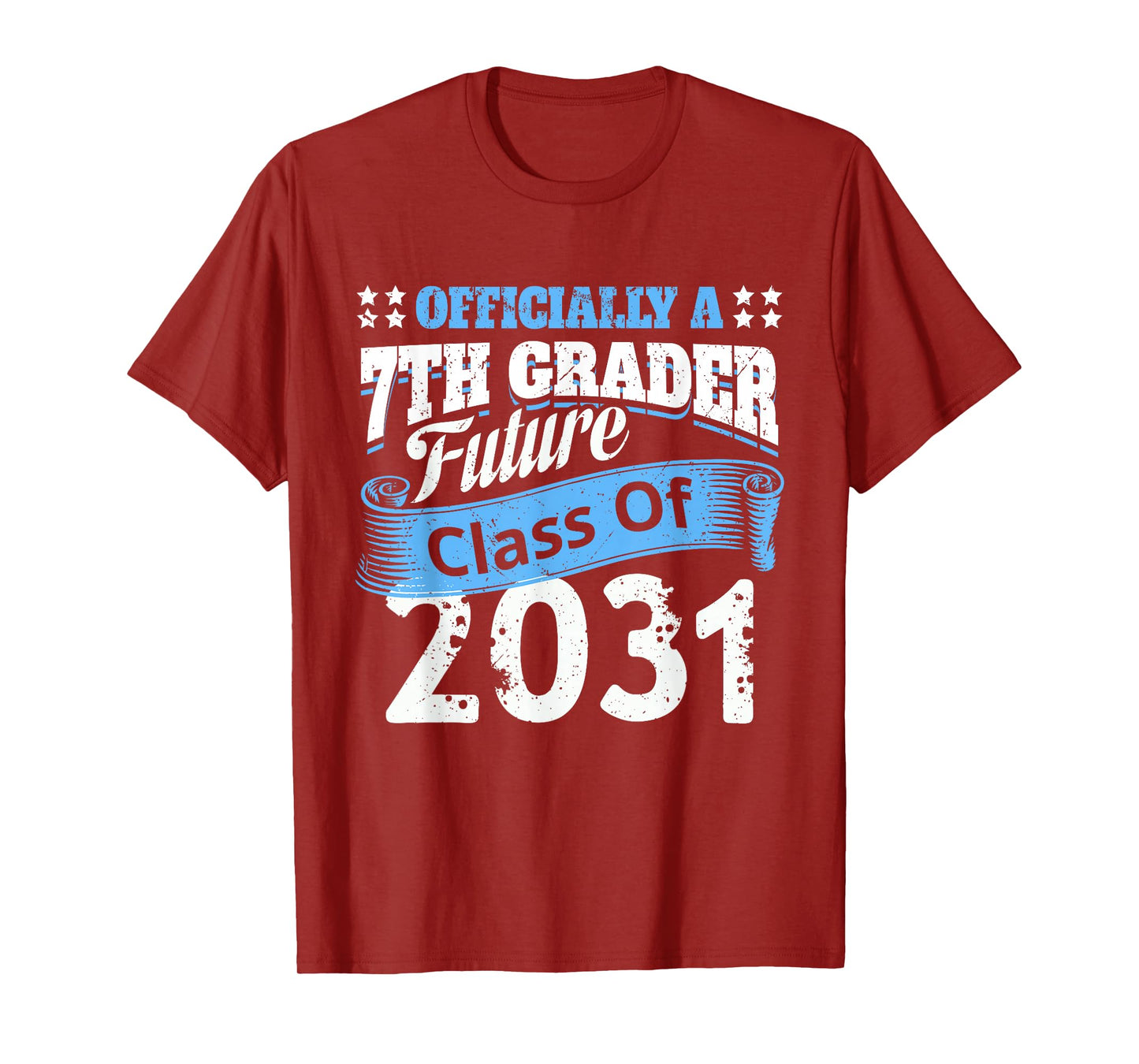 Officially 7th Grader Class of 2031 Fun First Day of School T-Shirt