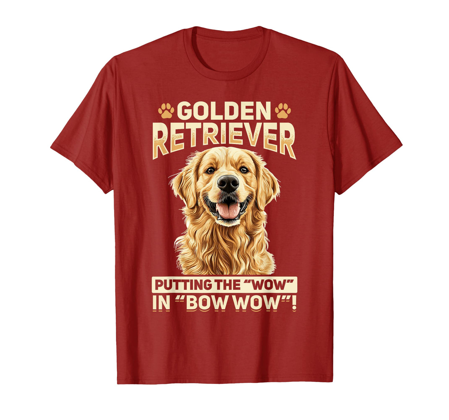 Golden Retriever Dog Breed Golden Retriever: Putting the T-Shirt for Men Women Kids