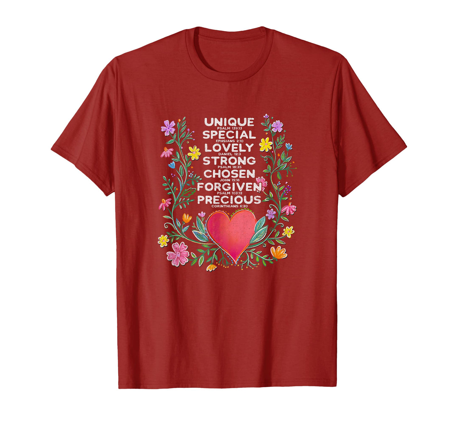 Christian Scripture, Bible Verses, Unique, Special, Strong T-Shirt