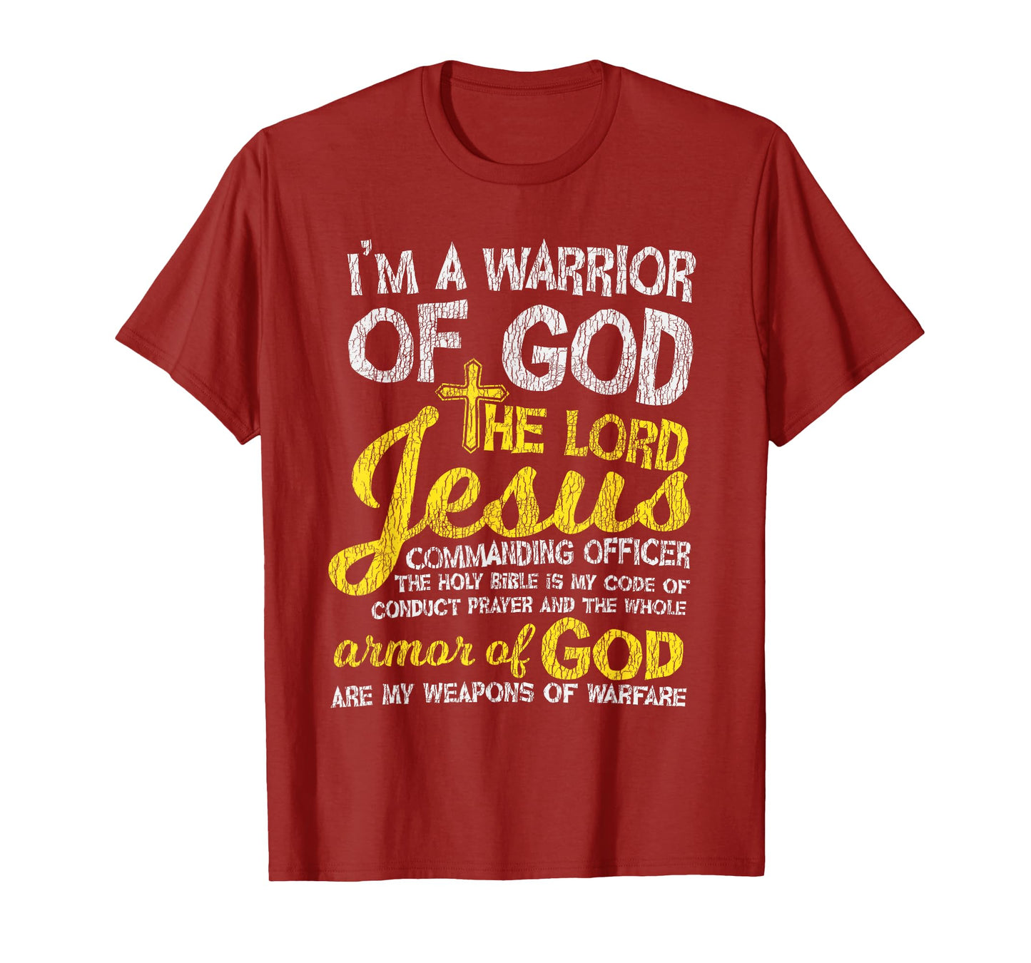 The Lord Jesus Armor Of God Cross Faith Christian Bible Gift T-Shirt