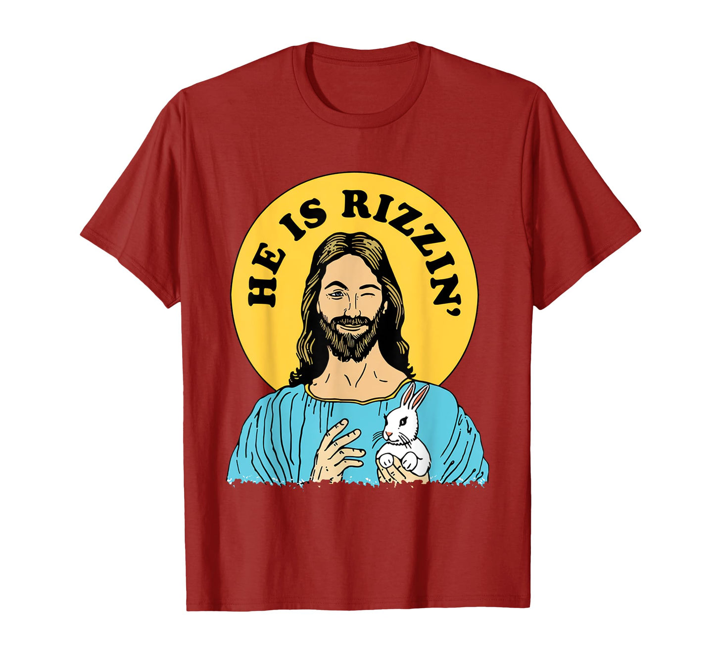 He Is Rizzin Funny Jesus Christian Happy Easter Day T-Shirt