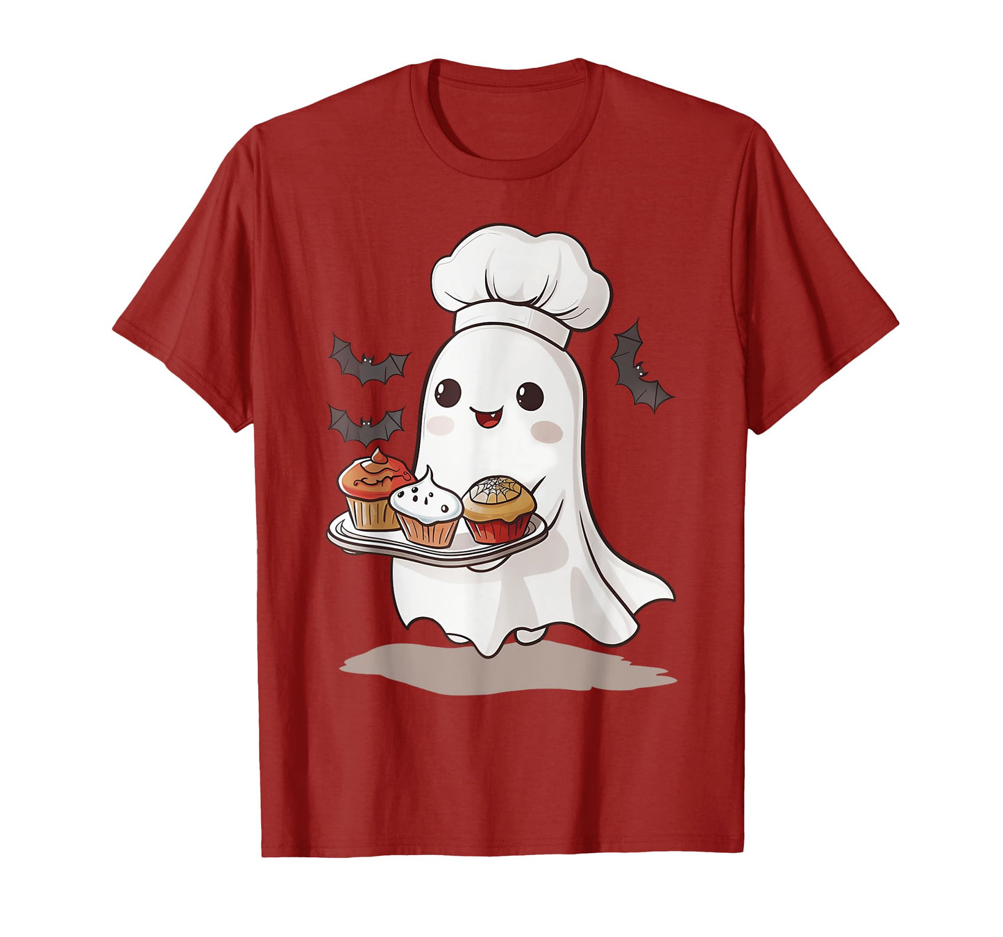 Cute Ghost Chef Baker Halloween Spooky Baking Costume T-Shirt