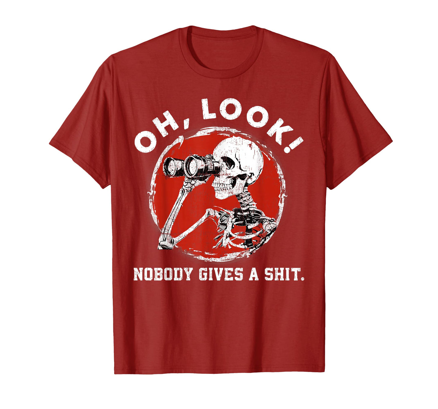 Oh Look Nobody Gives A Skeleton Funny Generation X T-Shirt
