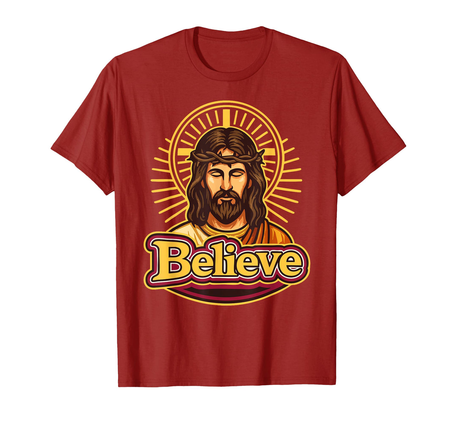 Christian Believe Jesus Christ Faith Savior Design T-Shirt