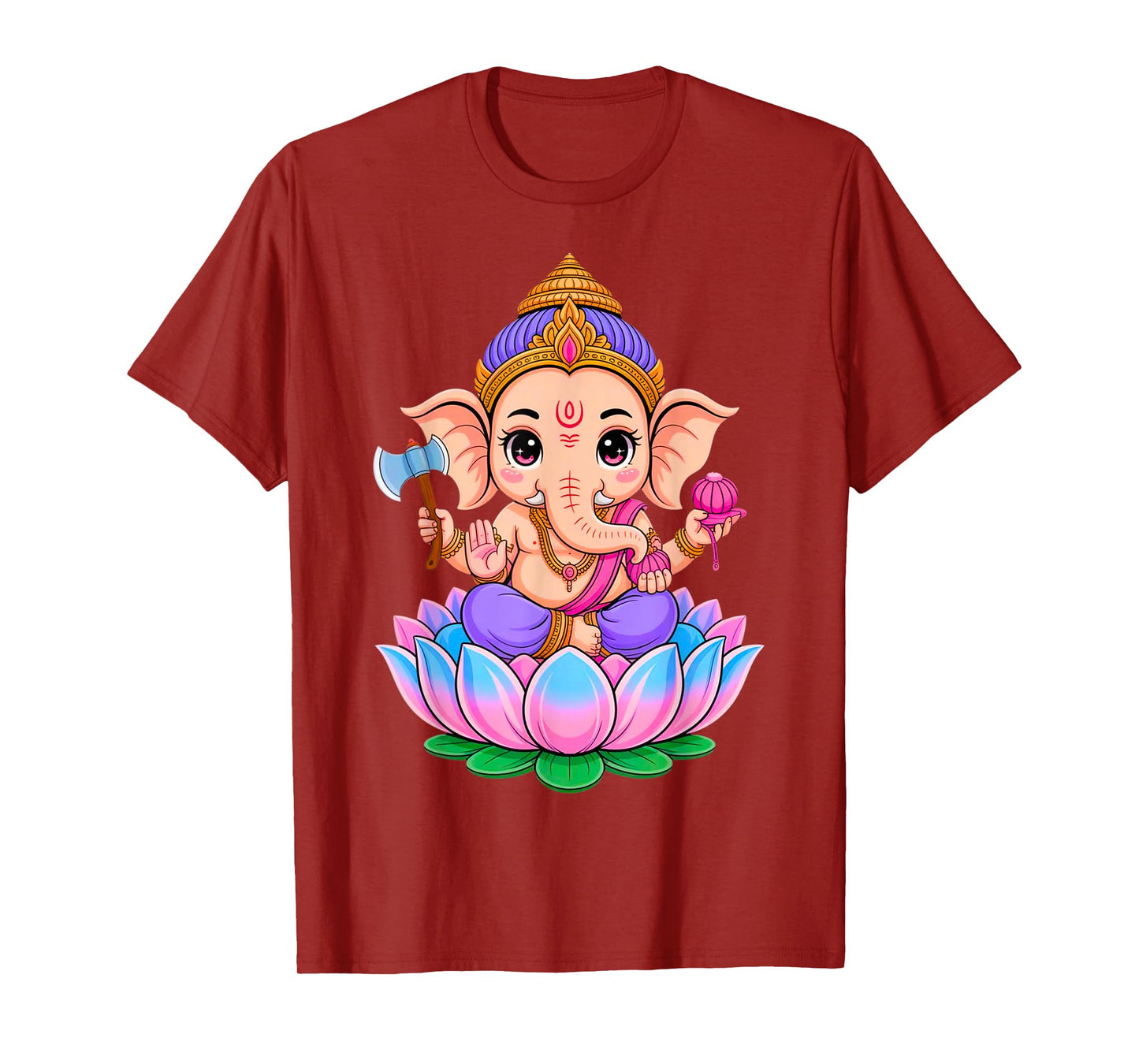 Hindu Ganesha Puja Elephant God India Meditation Yoga Murti T-Shirt